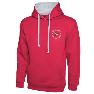 St Mawes Unisex Contrast Hoody Thumbnail